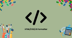 Html Css Js Formatter